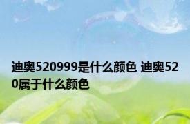 迪奥520999是什么颜色 迪奥520属于什么颜色