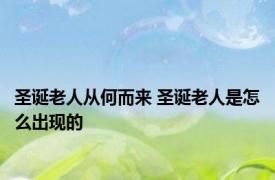 圣诞老人从何而来 圣诞老人是怎么出现的