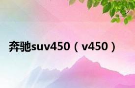 奔驰suv450（v450）