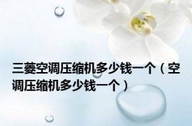 三菱空调压缩机多少钱一个（空调压缩机多少钱一个）
