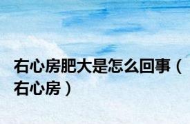 右心房肥大是怎么回事（右心房）
