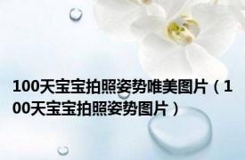 100天宝宝拍照姿势唯美图片（100天宝宝拍照姿势图片）