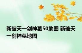 新破天一剑神墓50地图 新破天一剑神墓地图 