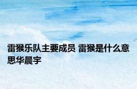 雷猴乐队主要成员 雷猴是什么意思华晨宇