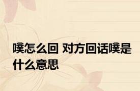 噗怎么回 对方回话噗是什么意思