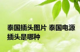 泰国插头图片 泰国电源插头是哪种