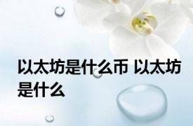 以太坊是什么币 以太坊是什么
