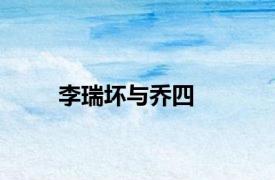 李瑞坏与乔四