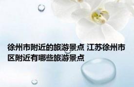 徐州市附近的旅游景点 江苏徐州市区附近有哪些旅游景点