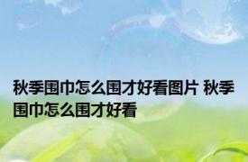 秋季围巾怎么围才好看图片 秋季围巾怎么围才好看