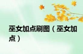 巫女加点刷图（巫女加点）