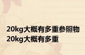 20kg大概有多重参照物 20kg大概有多重