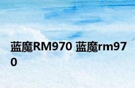 蓝魔RM970 蓝魔rm970 