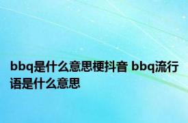 bbq是什么意思梗抖音 bbq流行语是什么意思