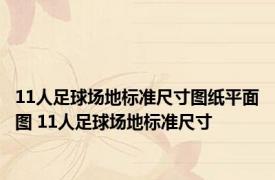 11人足球场地标准尺寸图纸平面图 11人足球场地标准尺寸