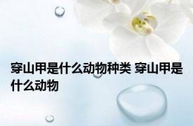 穿山甲是什么动物种类 穿山甲是什么动物