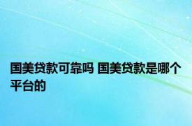 国美贷款可靠吗 国美贷款是哪个平台的