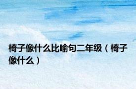 椅子像什么比喻句二年级（椅子像什么）