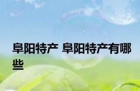 阜阳特产 阜阳特产有哪些