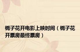 栀子花开电影上映时间（栀子花开票房最终票房）