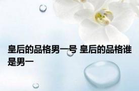 皇后的品格男一号 皇后的品格谁是男一