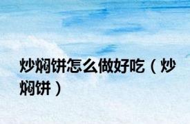 炒焖饼怎么做好吃（炒焖饼）