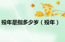 殁年是指多少岁（殁年）