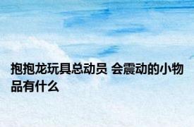 抱抱龙玩具总动员 会震动的小物品有什么