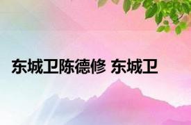 东城卫陈德修 东城卫 