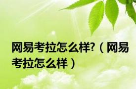 网易考拉怎么样?（网易考拉怎么样）