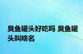 臭鱼罐头好吃吗 臭鱼罐头叫啥名