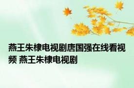 燕王朱棣电视剧唐国强在线看视频 燕王朱棣电视剧 