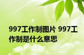 997工作制图片 997工作制是什么意思