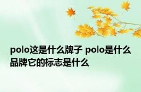 polo这是什么牌子 polo是什么品牌它的标志是什么