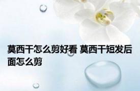莫西干怎么剪好看 莫西干短发后面怎么剪
