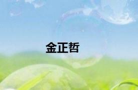 金正哲