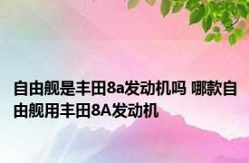 自由舰是丰田8a发动机吗 哪款自由舰用丰田8A发动机