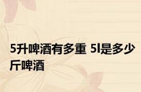 5升啤酒有多重 5l是多少斤啤酒