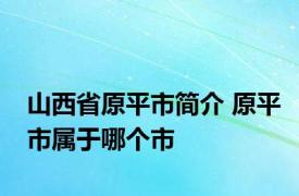 山西省原平市简介 原平市属于哪个市