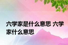 六学家是什么意思 六学家什么意思