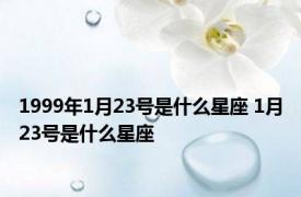 1999年1月23号是什么星座 1月23号是什么星座