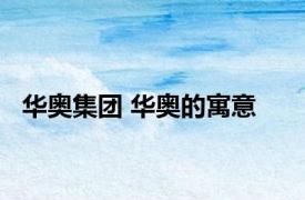 华奥集团 华奥的寓意