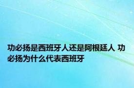 功必扬是西班牙人还是阿根廷人 功必扬为什么代表西班牙