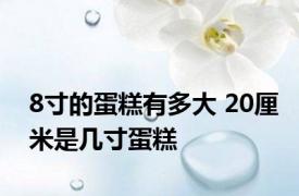 8寸的蛋糕有多大 20厘米是几寸蛋糕