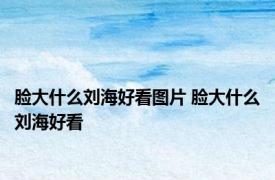脸大什么刘海好看图片 脸大什么刘海好看