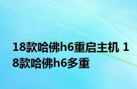 18款哈佛h6重启主机 18款哈佛h6多重