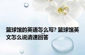 篮球馆的英语怎么写? 篮球馆英文怎么说请速回答