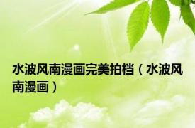 水波风南漫画完美拍档（水波风南漫画）