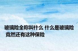 玻璃险全称叫什么 什么是玻璃险 竟然还有这种保险