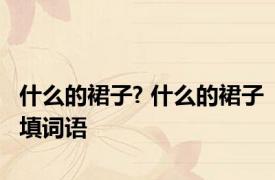 什么的裙子? 什么的裙子填词语